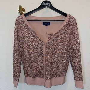 American Eagle Sequin Cardigan
